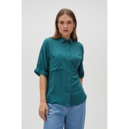 Marisse Women's Shirt L-Ko-4624 D.Green