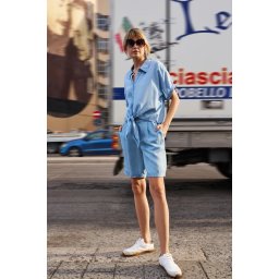 Marisse Women's Shirt L-Ko-4636 Blue