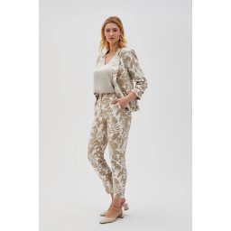 Marisse Women's Trousers L-Sp-4603 Off White