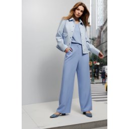 Marisse Women's Trousers L-Sp-4607 Blue