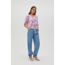 Marisse Women's Trousers L-Sp-4609 Blue