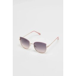 Marisse Pink Metal Frame Sunglasses