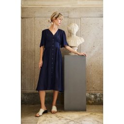 Marisse Women's Dress L-Su-4639 Navy