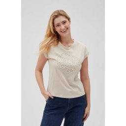 Marisse Women's T-Shirt L-Ts-4644 L.Beige