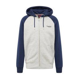Superdry Hanorac 'Essential' bleumarin / gri amestecat