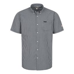 LONSDALE Cămașă 'Brixworth' negru / alb