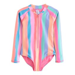 Next Costum de baie întreg azur / portocaliu caisă / roz / roșu pepene