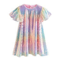 Next Rochie albastru / galben / verde / roz