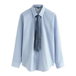 Next Cămașă bleumarin / albastru deschis