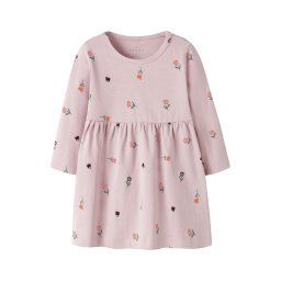 NAME IT Rochie 'NBFVANDORA' verde pin / mov vânătă / mauve / portocaliu homar