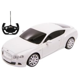 MASINA CU TELECOMANDA BENTLEY CONTINENTAL GT ALB CU SCARA 1 LA 24
