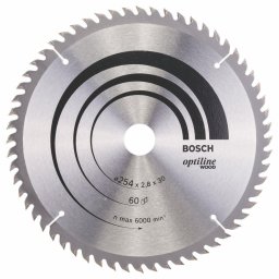 Panza pentru fierastrau circular Optiline pentru lemn, 25.4 cm, 120x120x25 mm
