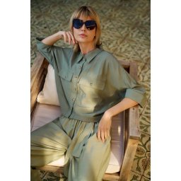 Marisse Women's Shirt L-Ko-4653 Olive