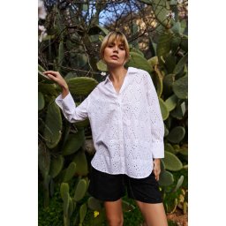 Marisse Women's Shirt L-Ko-4660 White