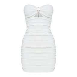 BWLDR Rochie 'ROSADA MINI DRESS X Kristina' alb