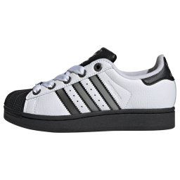 ADIDAS ORIGINALS Sneaker 'Superstar II' gri / negru / alb