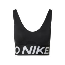 NIKE Sutien sport 'Indy' negru / alb