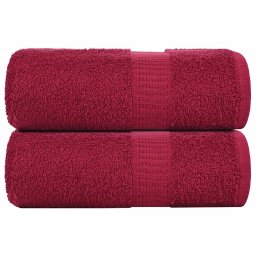 Prosoape pentru oaspeti 2 buc Bordeaux 360 g/m² 100% bumbac GartenMobel Dekor