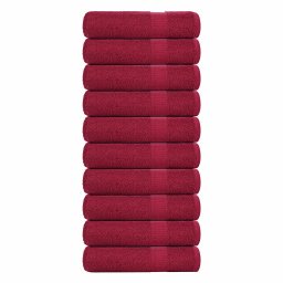Prosoape de dus 10 buc Bordeaux 70x140 cm 360 g/m² 100% bumbac GartenMobel Dekor