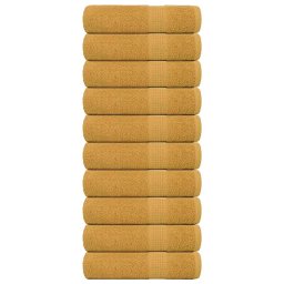 Prosoape de dus 10 buc Aur 70x140 cm 360 g/m² 100% bumbac GartenMobel Dekor