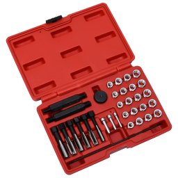 Set de scule reparare filete de bujii, 33 piese, M8 M10 M12 GartenMobel Dekor