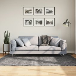 Covor HUARTE, fir scurt, moale si lavabil, antracit, 140x200 cm GartenMobel Dekor