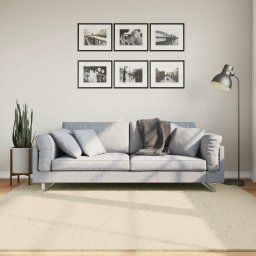 Covor HUARTE, fir scurt, moale si lavabil, crem, 200x200 cm GartenMobel Dekor