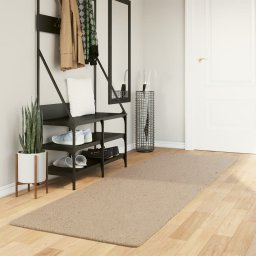 Covor HUARTE, fir scurt, moale si lavabil, nisipiu, 80x250 cm GartenMobel Dekor