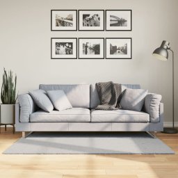 Covor HUARTE, fir scurt, moale si lavabil, gri, 80x150 cm GartenMobel Dekor