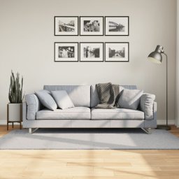 Covor HUARTE, fir scurt, moale si lavabil, gri, 100x200 cm GartenMobel Dekor