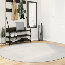 Covor "IZA" aspect scandinav, cu fire scurte, crem, Ø 200 cm GartenMobel Dekor