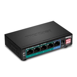 Switch 4 porturi Gigabit Long Range 200m PoE - TRENDnet TPE-LG50