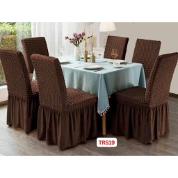 Huse Elastice Pt Scaune, Universale, 6 Buc./Set, Creponate Cu Volan, Cod TRS19
