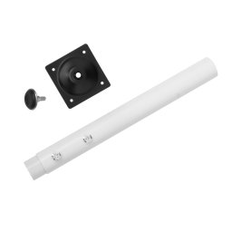 Picior IFL pentru mese de gradinita, FI40 mm, Inaltime reglabila 400-580 mm, finisaj alb mat