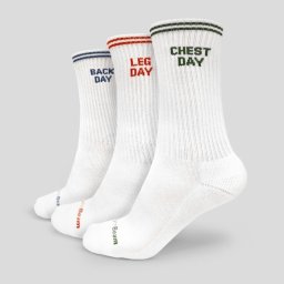 GymBeam Șosete GymRat 3Pack White M