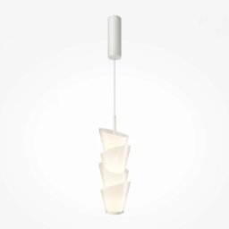 Pendul Seoul MOD374PL-L28W3K, 14W LED, metal, sticla albă
