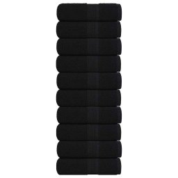 Prosoape pentru oaspeti 10 buc Negru 360 g/m² 100% bumbac GartenMobel Dekor
