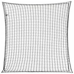 Plasa de remorca cu funie elastica, negru, 4x4 m, PP GartenMobel Dekor