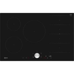 Plita inductie vitroceramica incorporabila Neff T68FTV4L0 N 90, 5 zone gatit, 80 cm, Negru