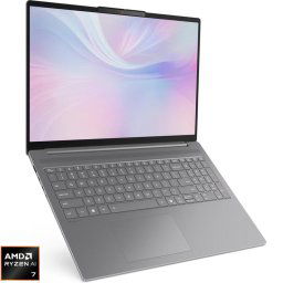Laptop Lenovo IdeaPad Slim 5 16AKP10, Display 16'' 2.8K 2880 x 1800, OLED, Procesor AMD Ryzen™ Al 7 350, Memorie RAM 32GB DDR5, Capacitate de stocare 1TB SSD, Placa video integrata AMD Radeon 860M, No OS, Gri