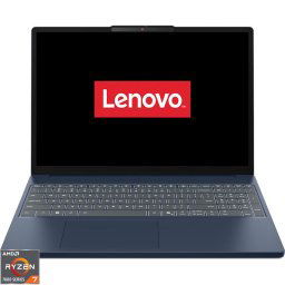 Laptop Lenovo IdeaPad Slim 3 15ARP10, Display 15.3'' WUXGA 1920 x 1200, IPS, Procesor AMD Ryzen™ 7 7735HS, Memorie RAM 16GB DDR5, Capacitate de stocare 512GB SSD, Placa video integrata AMD Radeon 680M, No OS, Albastru