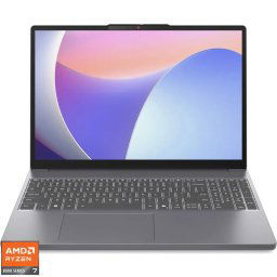 Laptop Lenovo IdeaPad Slim 3 15AHP10, Display 15.3'' WUXGA 1920 x 1200, IPS, Procesor AMD Ryzen™ 7 8840HS, Memorie RAM 16GB DDR5, Capacitate de stocare 1TB SSD, Placa video integrata AMD Radeon 780M, No OS, Gri