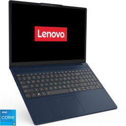 Laptop Lenovo IdeaPad Slim 3 15IRH10, Display 15.3'' WUXGA IPS, Procesor Intel® Core™ i5-13420H, Memorie RAM 16GB DDR5, Capacitate de stocare 512GB SSD, Placa video integrata Intel UHD, No OS, Albastru