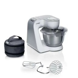 Robot de bucatarie planetar Bosch Serie 4 MUM5 MUM58200, 1000W, 7 Viteze, 3.9L, Alb-Argintiu
