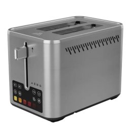 Prajitor de paine inteligent Aeno ATS0004, 1600W, 4 felii, 6 trepte, 3 functii, Tava pentru firimituri detasabila, Inox