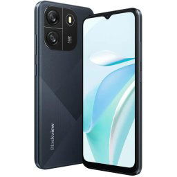 Telefon Mobil Blackview Wave 6C, Procesor Unisoc SC9863A Octa-Core, Ecran IPS LCD 6.5", 2GB RAM, 32GB Flash, Camera 8 MP, Wi-Fi, 4G, Dual SIM, Android 13, Negru