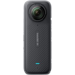 Camera video sport Insta360 X4 8K, senzor 72 Mpx, diafragma f/1.9, acumulator 2290 mAh, senzor giroscop, rezistent la umiditate, fotografiere / inregistrare 360°, negru
