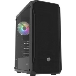 Carcasa FURY SHOBO SH4 RGB, MID TOWER, Tempered Glass, Mini-ITX, Micro-ATX, ATX, Negru