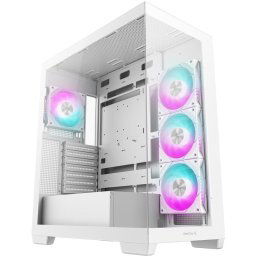 Carcasa Deepcool CG580 4F, Mid Tower, ARGB, Tempered Glass, 10 Ventilatoare Suportate, ALB