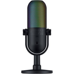 Microfon Razer Seiren V3 Chroma RGB USB, frecventa raspuns 20 Hz -20000 Hz, sensibilitate 34 Db, Negru